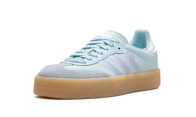 Adidas Sambae Almost Blue Silver Metallic Gum Adidas Samba Vegan Keesef