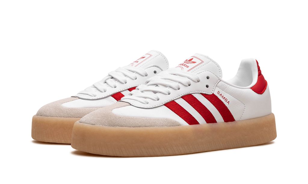 Adidas Sambae White / Red Adidas Samba Vegan Keesef