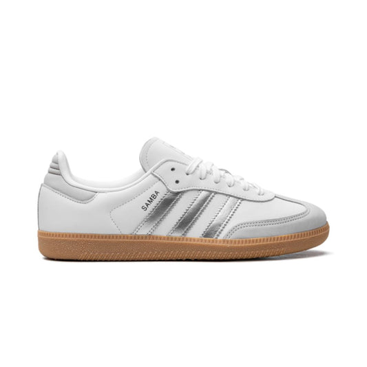 Adidas Samba White Silver Metallic Grey Keesef
