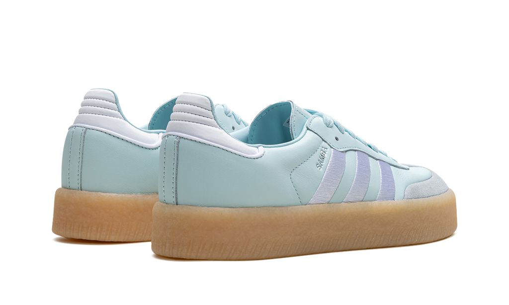 Adidas Sambae Almost Blue Silver Metallic Gum Adidas Samba Vegan Keesef