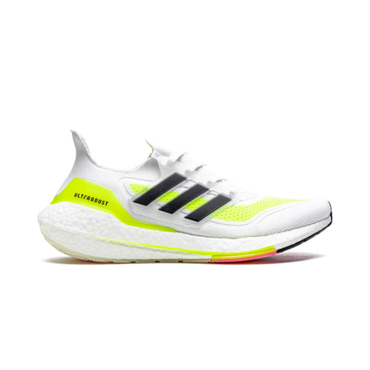 Adidas Ultraboost 21 Solar Yellow White Adidas Ultra Boost 21 Solar Yellow White Keesef