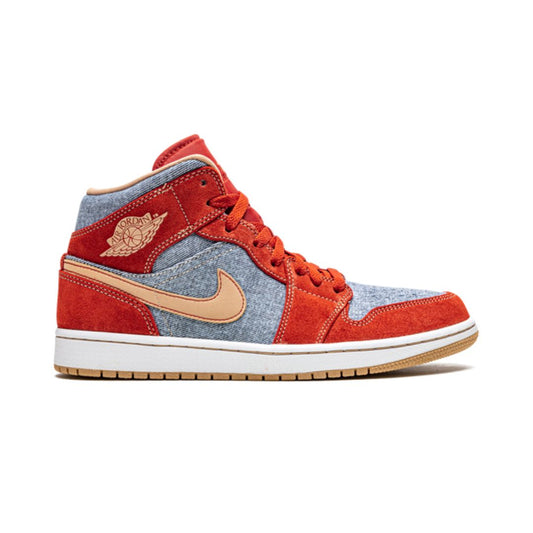 Jordan 1 Mid Denim Red Jordan 1 Mid Denim Red Keesef
