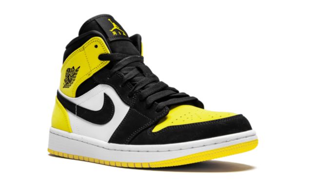 Jordan 1 Mid Yellow Toe Black Jordan 1 Mid Coconut Milk Keesef